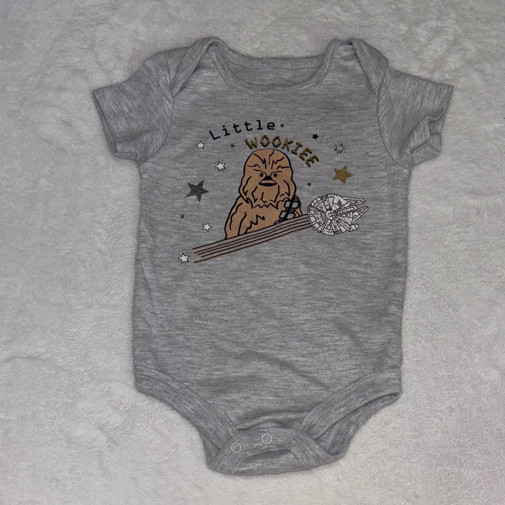 Star Wars Gray Little Wookiee Bodysuit